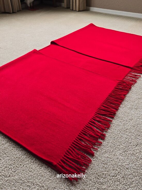 Talbots Accessories - Talbots Cashmere (75%) & Wool (25%) Wrap Red